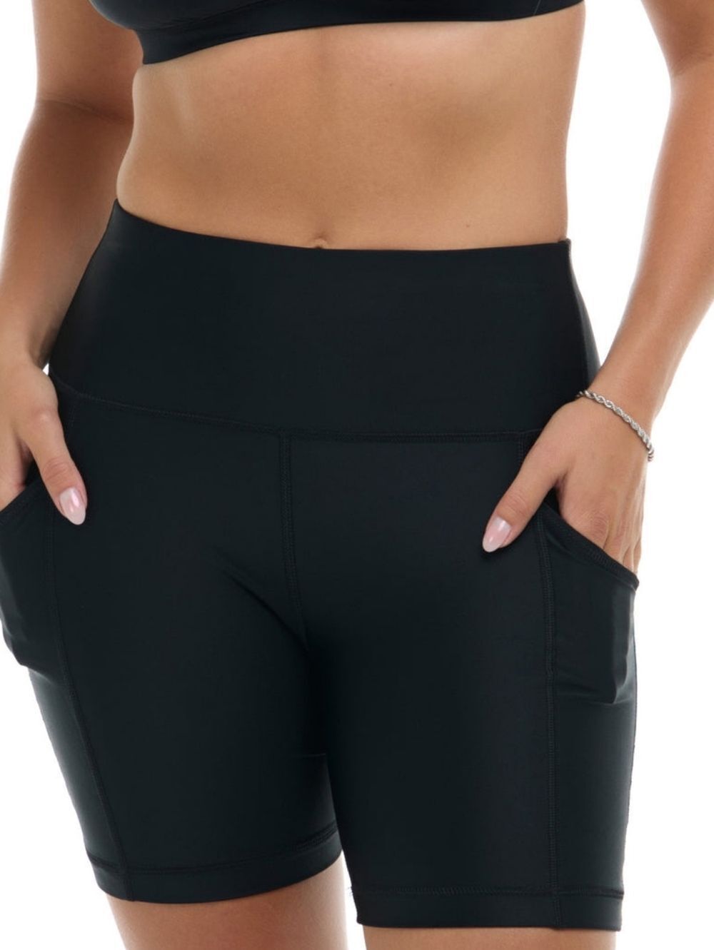 Body Glove Womens Black Smoothies Activewear Workout Spin Bike Short Size Small